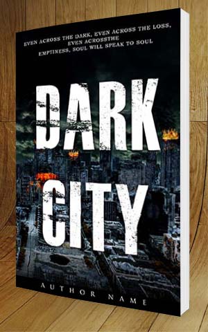 Fantasy-book-cover-design-Dark City-3D