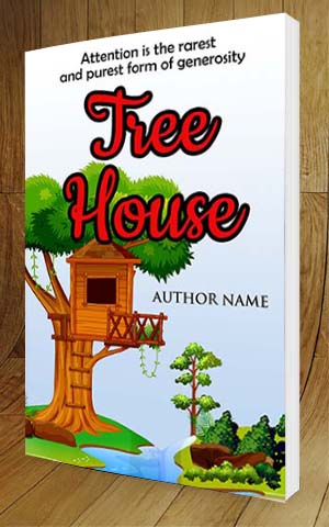 Children-book-cover-design-Tree House-3D