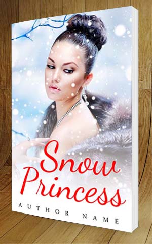 Fantasy-book-cover-design-Snow princess-3D