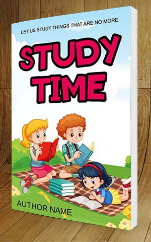 Children-book-cover-design-Study Time-3D