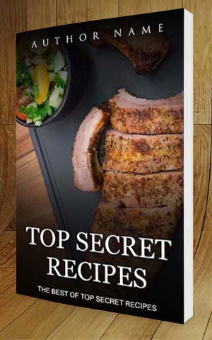 Nonfiction-book-cover-design-Top Secret Recipes-3D