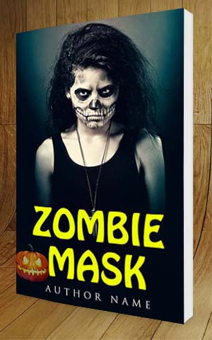 Horror-book-cover-design-zombie Mask-3D