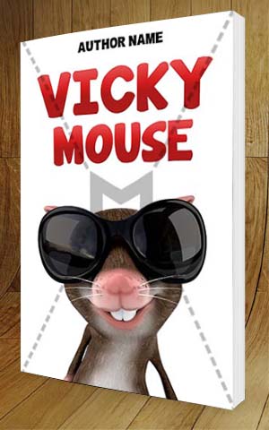 Children-book-cover-design-Vicky Mouse-3D