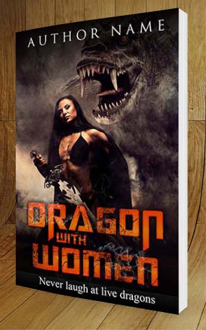 Thrillers-book-cover-design-Dragon with Women-3D