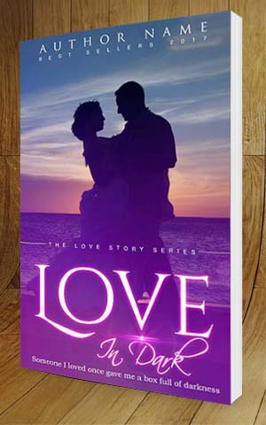 Romance-book-cover-design-Love in Dark-3D