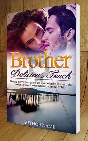 Romance-book-cover-design-Brother Delicious Touch-3D