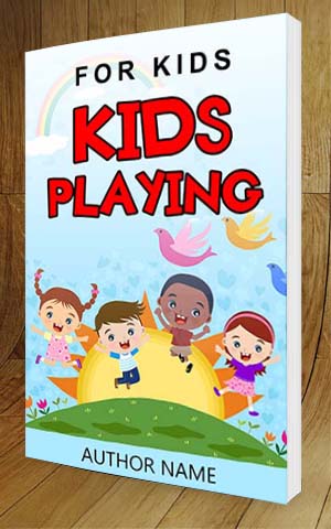 Children-book-cover-design-Kids Playing-3D
