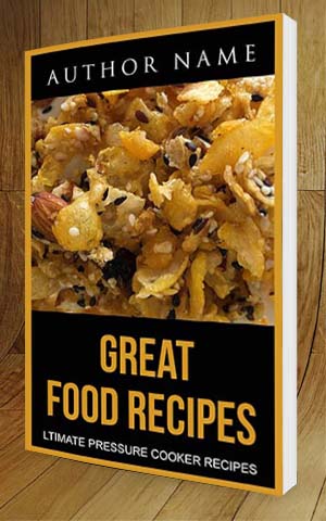 Nonfiction-book-cover-design-Gret Food Recipes-3D