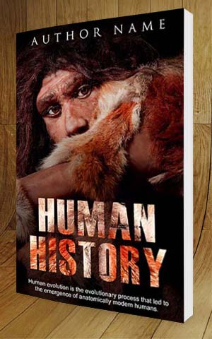 SCI-FI-book-cover-design-Human History-3D