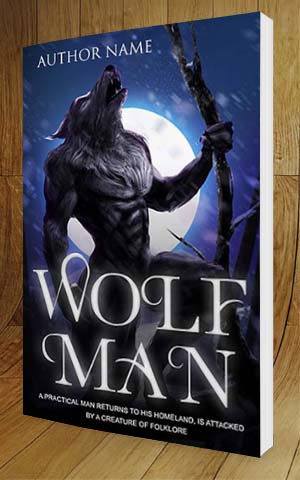 Thrillers-book-cover-design-Wolf Man-3D
