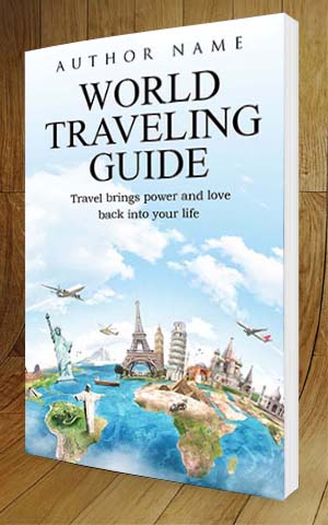 Nonfiction-book-cover-design-World Traveling Guide-3D
