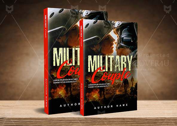 Romance-book-cover-design-Military Couple-back
