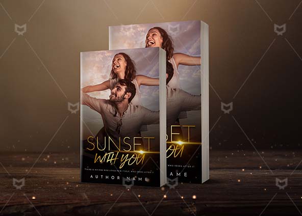 Romance-book-cover-design-Sunset With You-back