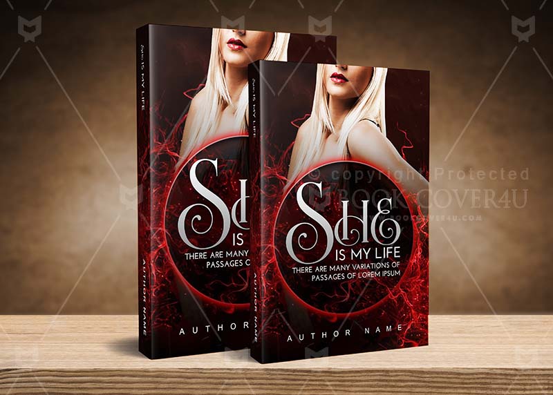 Romance-book-cover-design-She Is My Life-back
