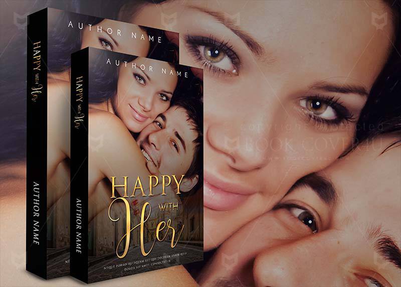 Romance-book-cover-design-Happy With Her-back