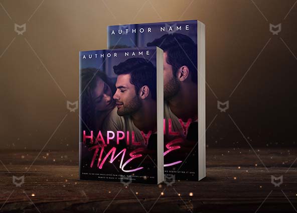 Romance-book-cover-design-Happily Time-back