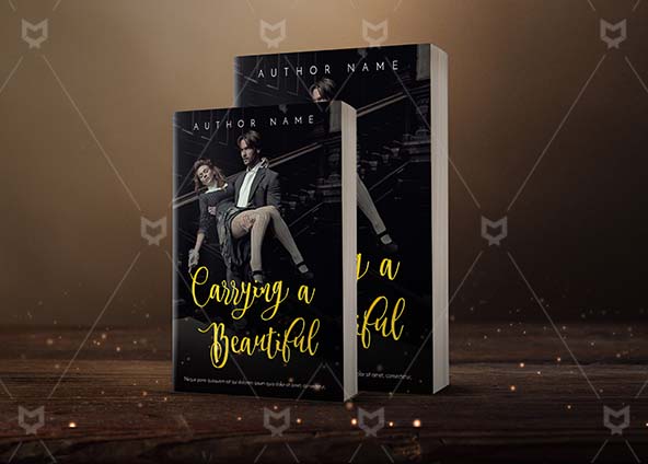 Romance-book-cover-design-Carrying Beautiful-back