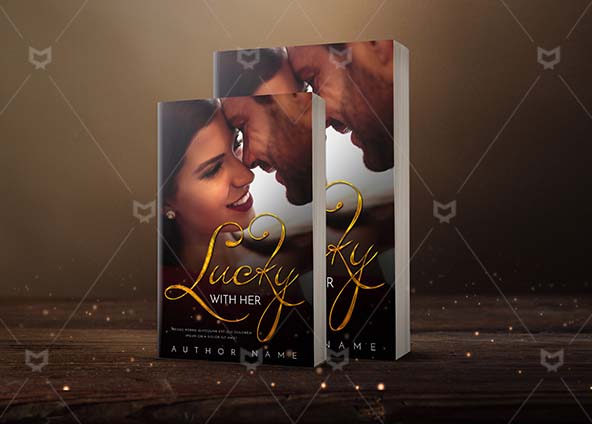 Romance-book-cover-design-Lucky With Her-back