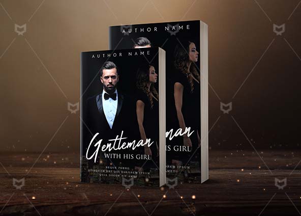 Romance-book-cover-design-Gentleman With His Girl-back