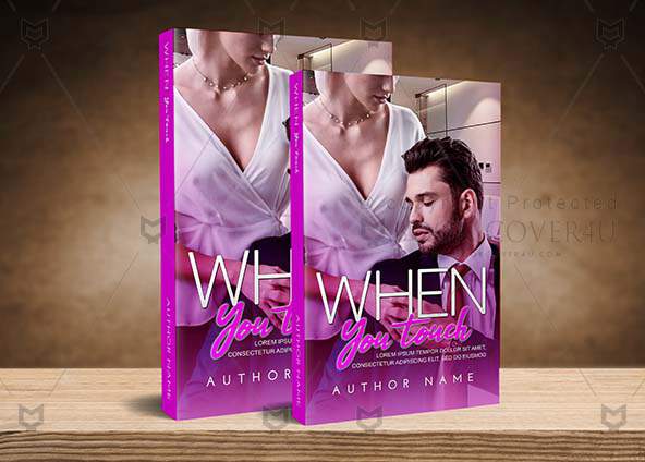 Romance-book-cover-design-When You Touch-back