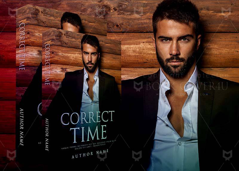 Romance-book-cover-design-Correct Time-back