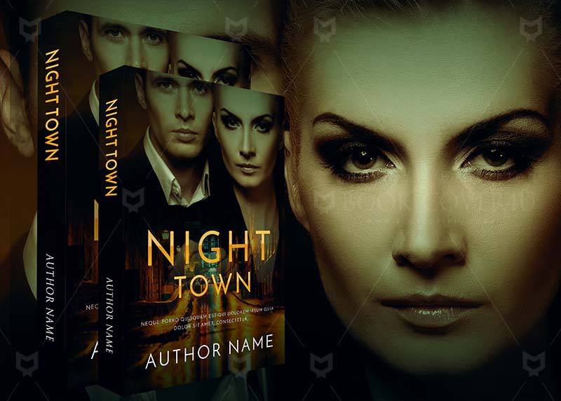 Romance-book-cover-design-Night Town-back