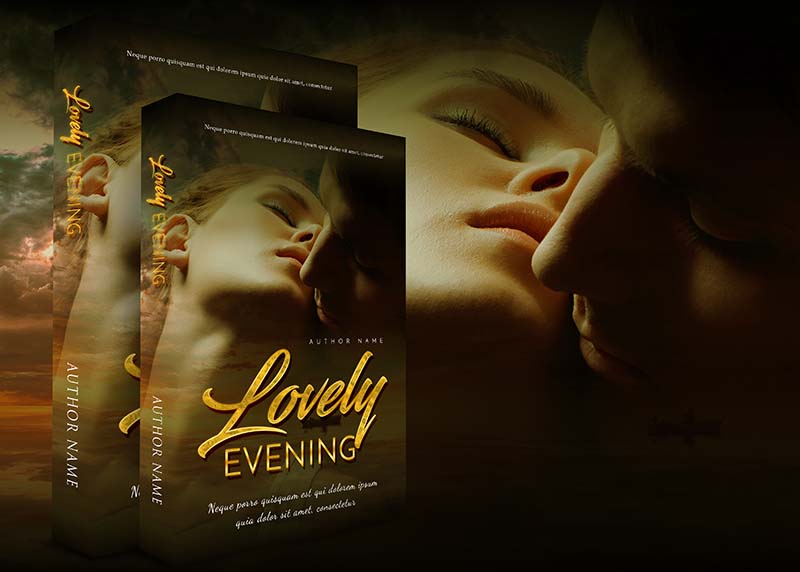 Romance-book-cover-design-Loving Evening-back