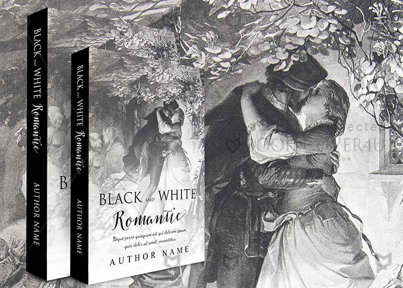 Romance-book-cover-design-Black and White Romantic-back