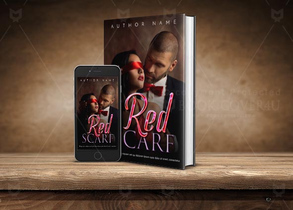 Romance-book-cover-design-Red scarf-back