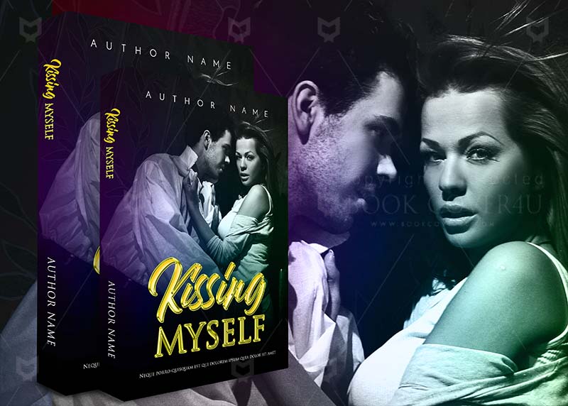 Romance-book-cover-design-Kissing Myself-back