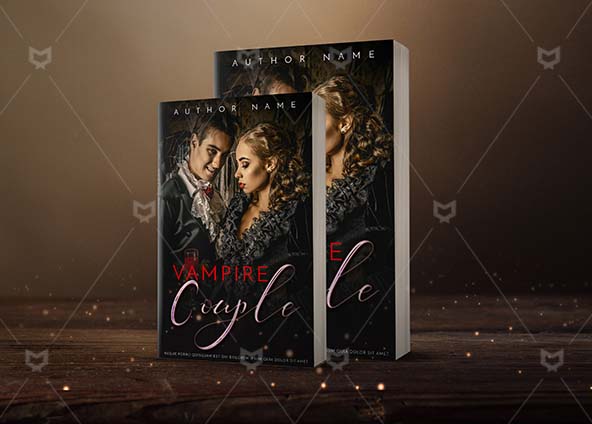 Romance-book-cover-design-Vampire Couple-back