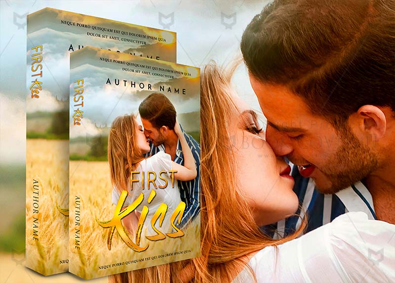 Romance-book-cover-design-First Kiss-back