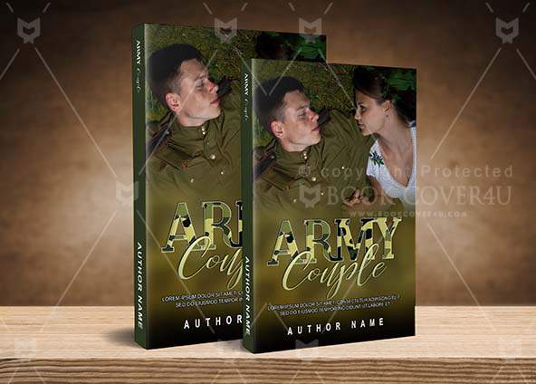 Romance-book-cover-design-Army Couple-back