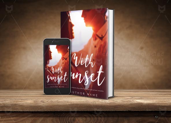 Romance-book-cover-design-With sunset-back