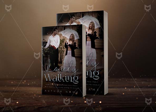 Romance-book-cover-design-Lovely Walking-back