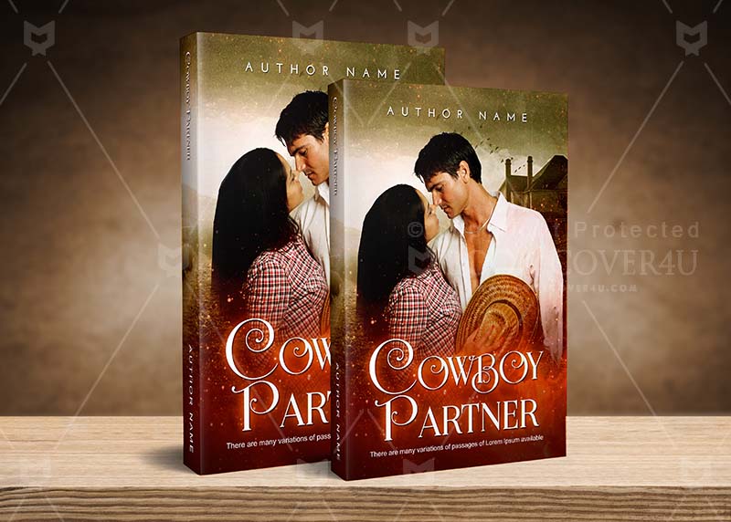 Romance-book-cover-design-Cowboy Partner-back