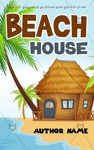 Children-book-cover-kids-trip-house-beach-vacation