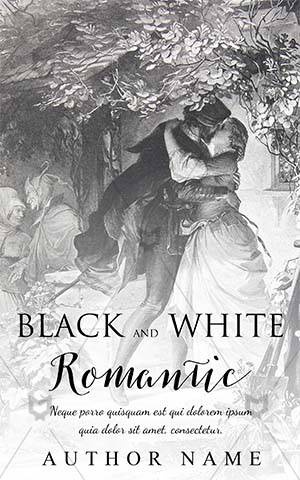 Romance-book-cover-old-love-story-romantic-kiss-black-and-white-design-kissing-romance