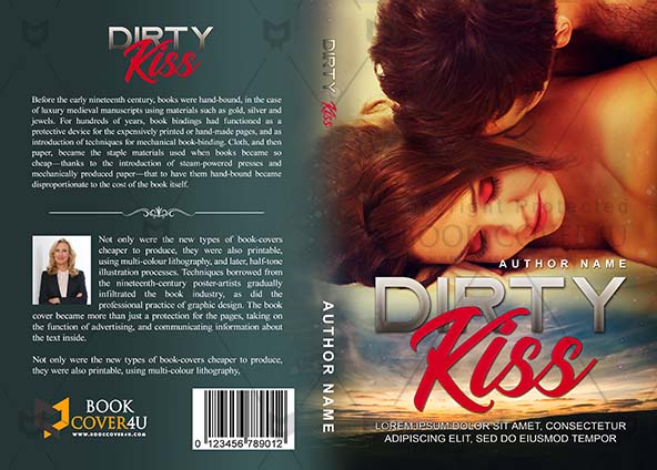 Romance-book-cover-design-Dirty Kiss-front