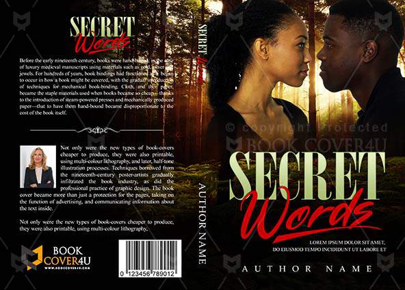 Romance-book-cover-design-Secret Words-front