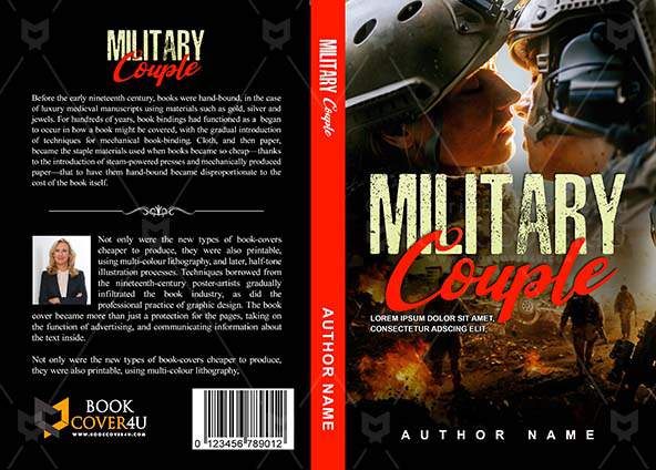 Romance-book-cover-design-Military Couple-front