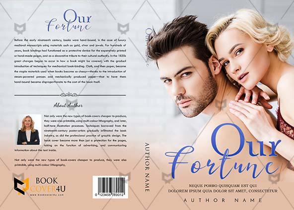 Romance-book-cover-design-Our Fortune-front