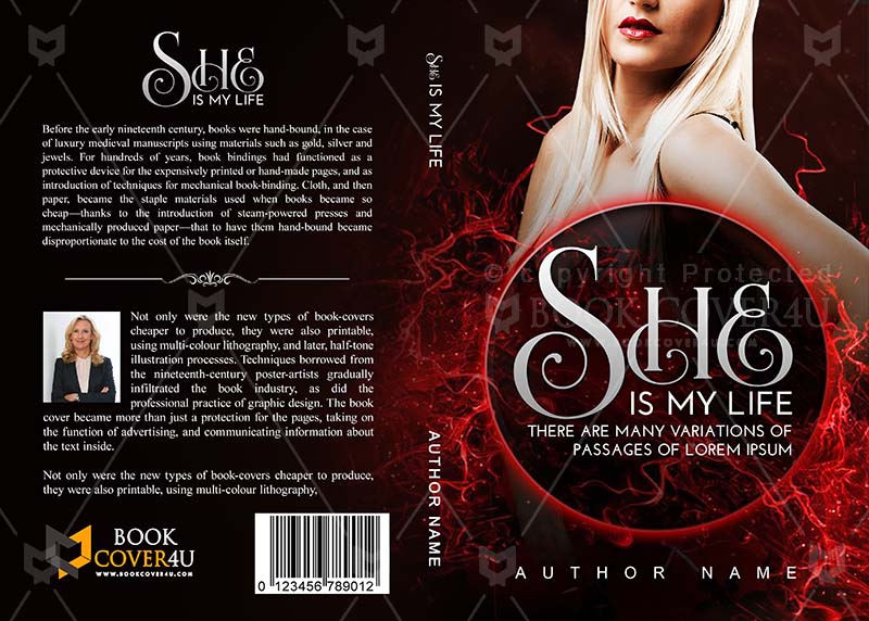 Romance-book-cover-design-She Is My Life-front
