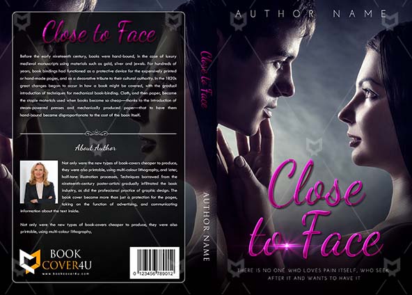 Romance-book-cover-design-Close to Face-front
