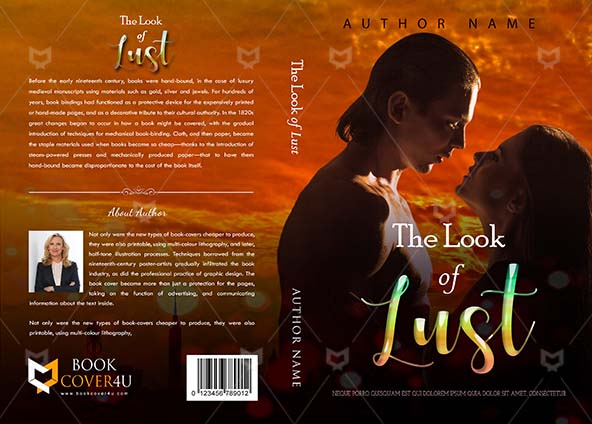 Romance-book-cover-design-The Look Of Lust-front