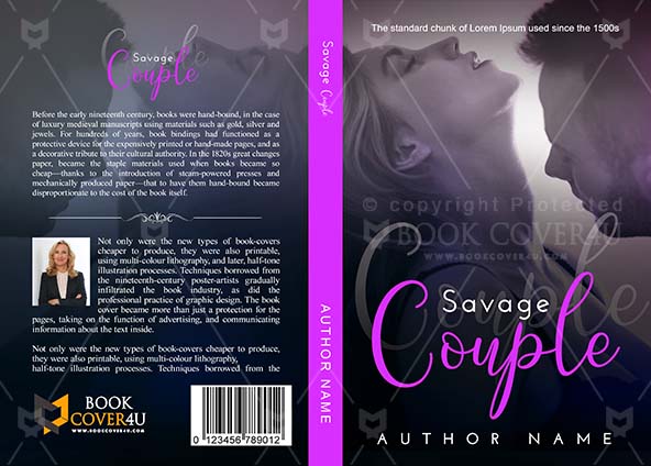 Romance-book-cover-design-Savage Couple-front