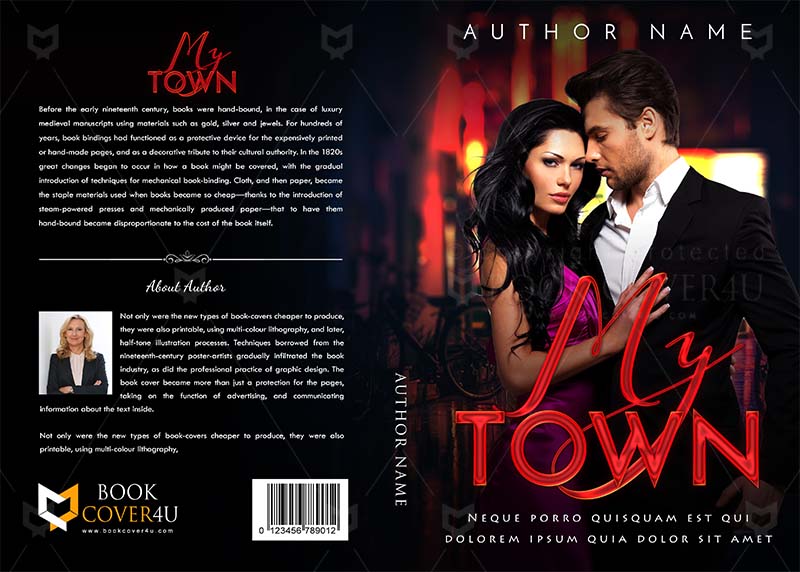 Romance-book-cover-design-My Town-front