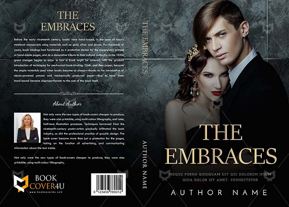 Romance-book-cover-design-The Embraces-front