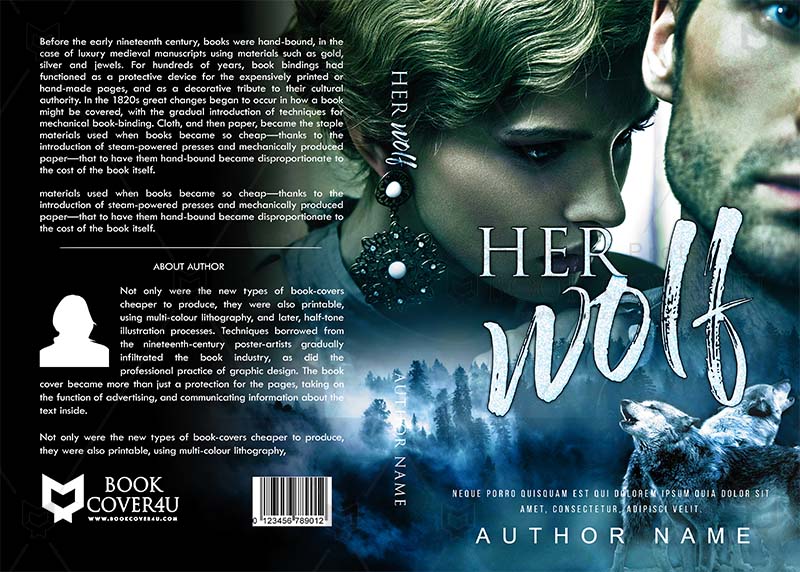 Romance-book-cover-design-Her Wolf-front