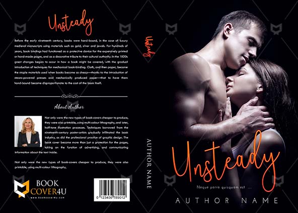 Romance-book-cover-design-Unsteady-front